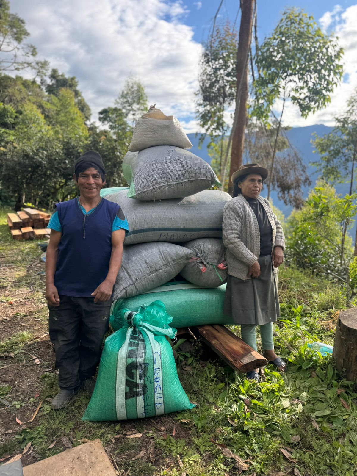 Agustín Ccasa Ccoyo y familia